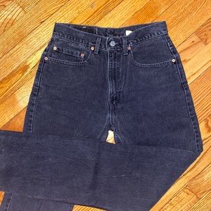 vintage LEVI’S 31/34 regular fit, black/gray denim
